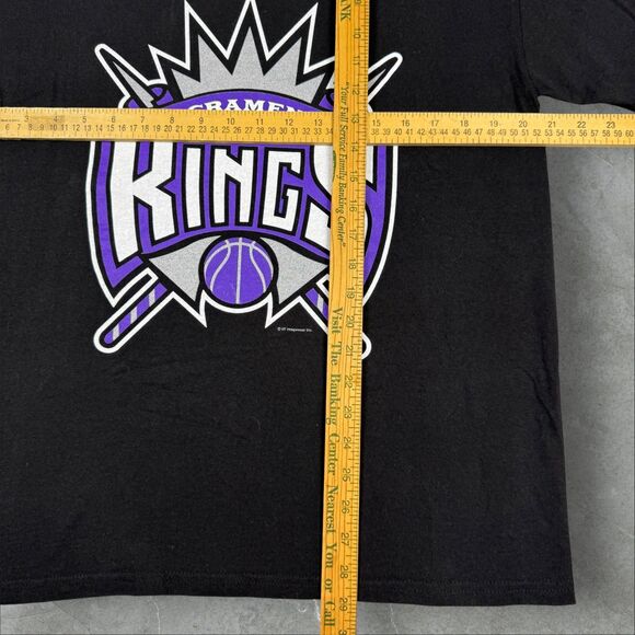 Y2K Mike Bibby #10 Sacramento Kings NBA Double Sided Graphic T Shirt - Medium - Picture 7 of 8